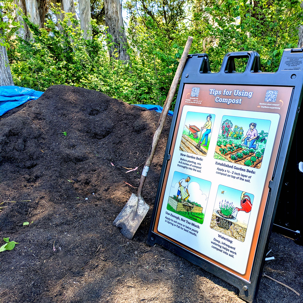 Sign at a Compost Hub