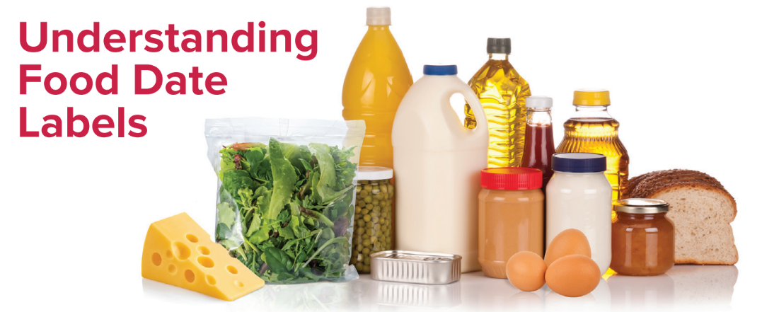 Understanding food date labels with food items