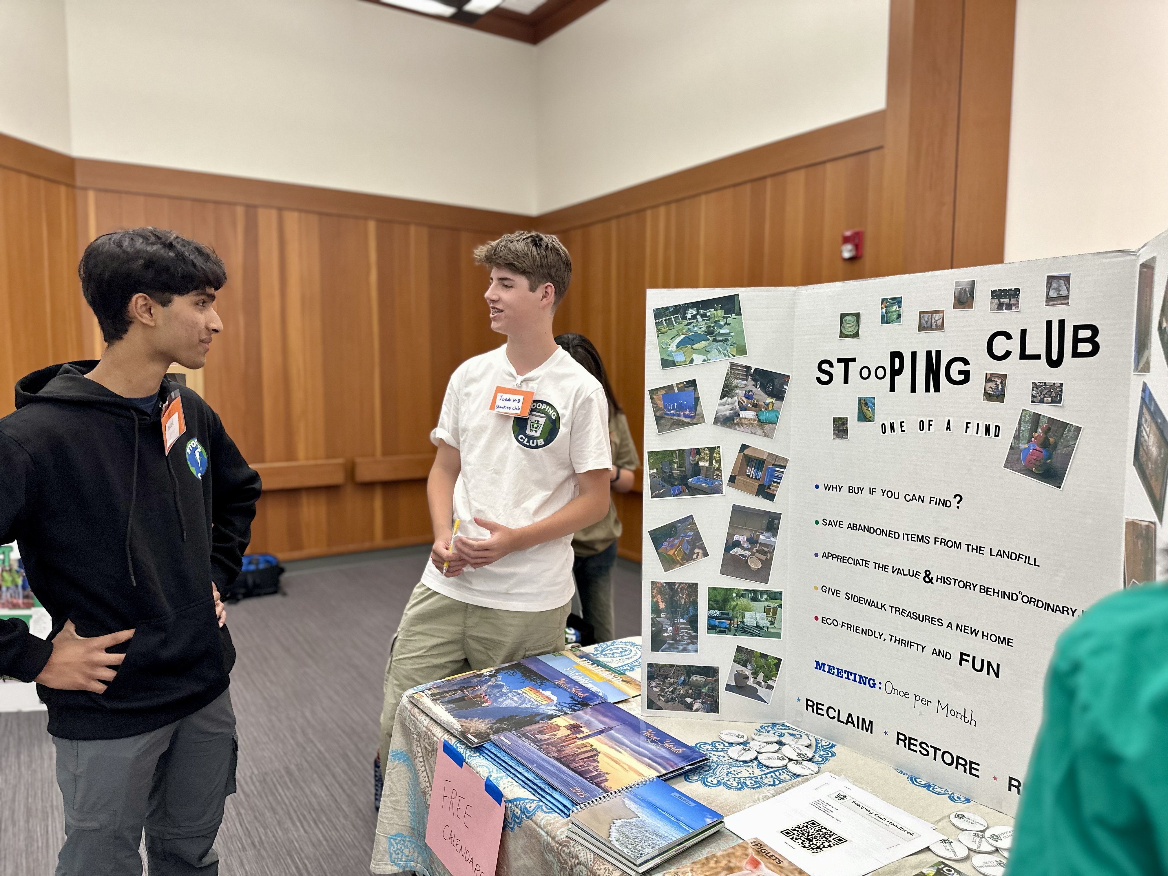 Students doing outreach to their peers