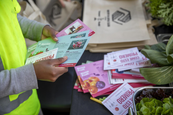 Printed materials about reducing food waste