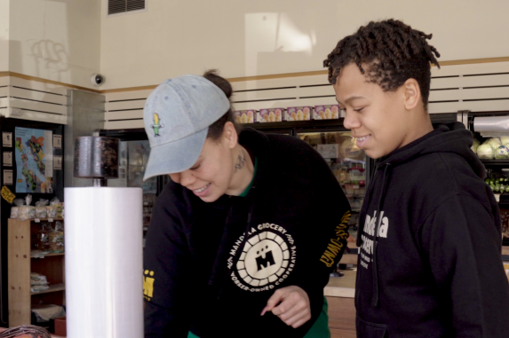 Nikia manages the Sunday Service program at Mandela Grocery Cooperative