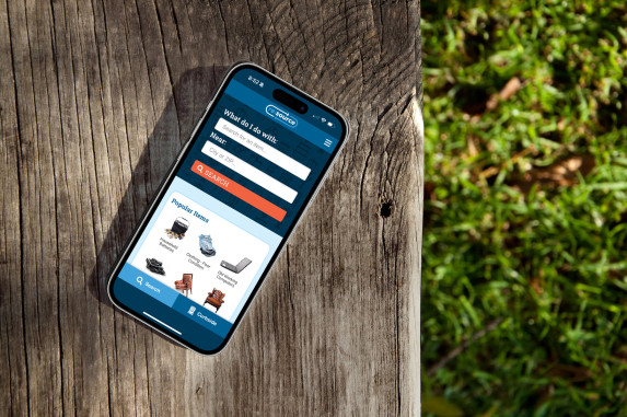 A mobile phone showing the RE:Source app