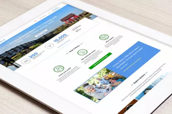 BrightAction App displayed on a tablet