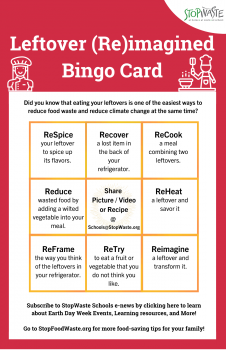 Leftover Reimagined Bingo Card